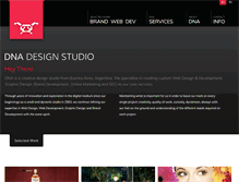 Tablet Screenshot of dna-designstudio.com